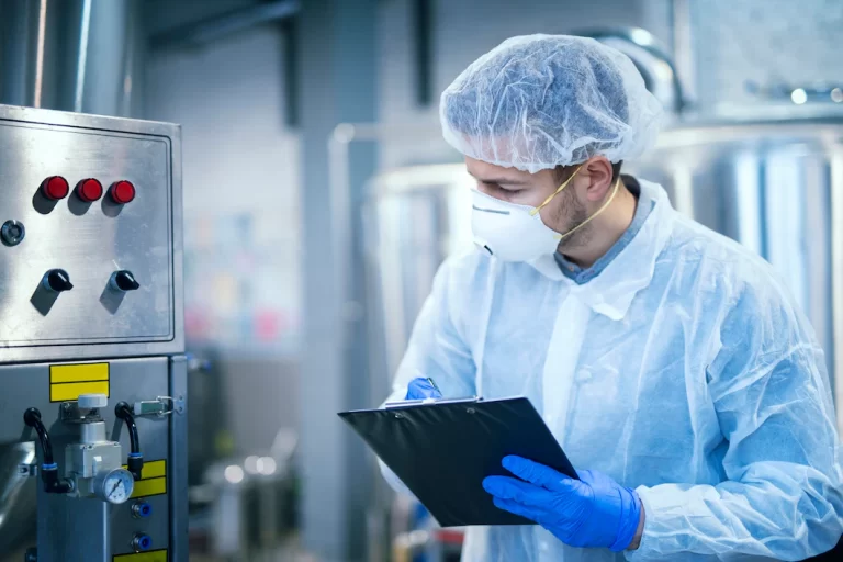Quality control in production facility