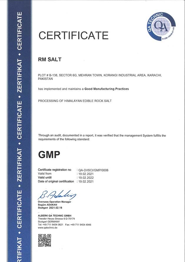 GMP certification logo